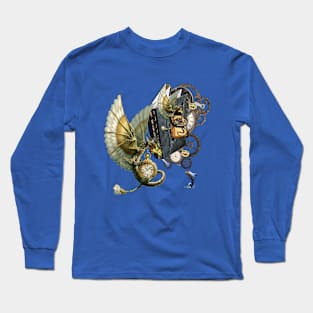 Steampunk dragons & dolphins Long Sleeve T-Shirt